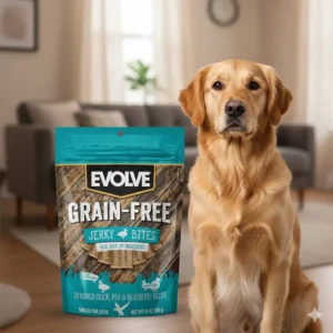 Evolve Grain Free Duck Pea & Blueberry Jerky Bites